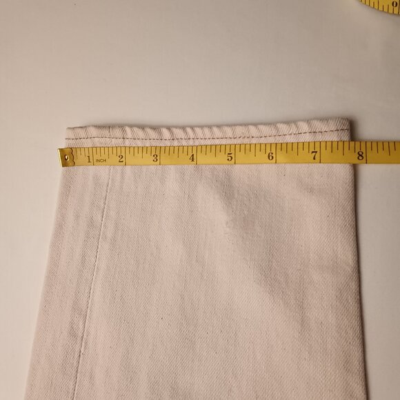 Mens J.Crew 770 Jeans Size 32 Buttonfly Straight Leg Cream Color Cotton - Picture 10 of 10